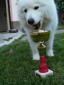 Krajská vítězka s cenou.